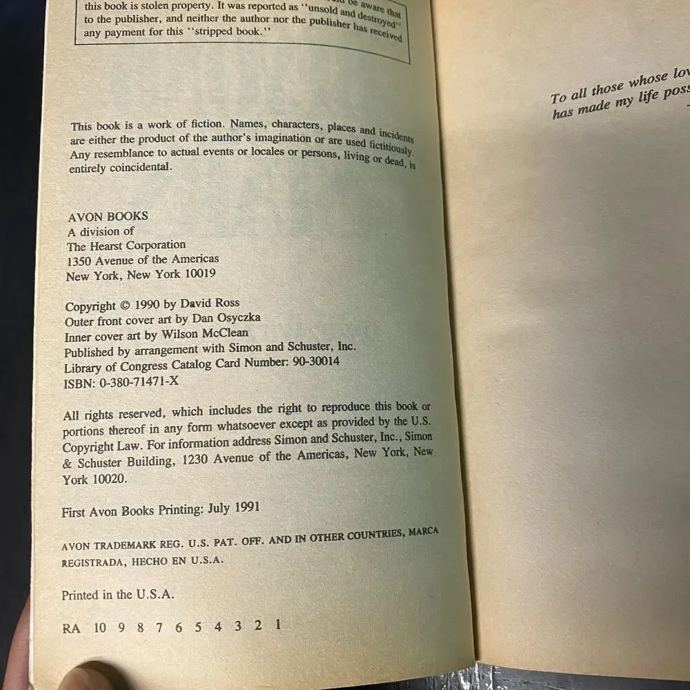 Beyond the Stars - paperback, 9780380714711, David William Ross